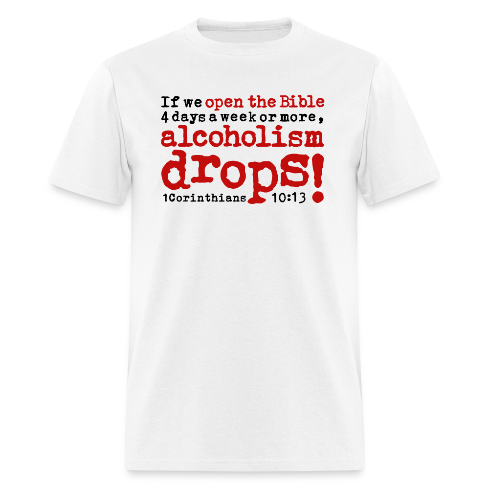 Open Bible Alcoholism Drops - white
