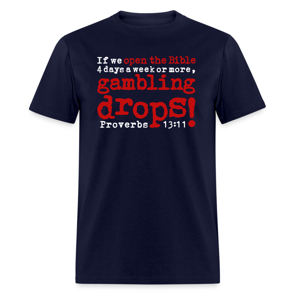 Open Bible Gambling Drops - navy