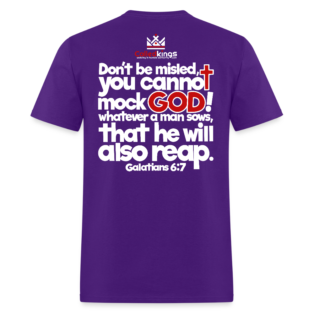 God Will Not Be Mocked - purple