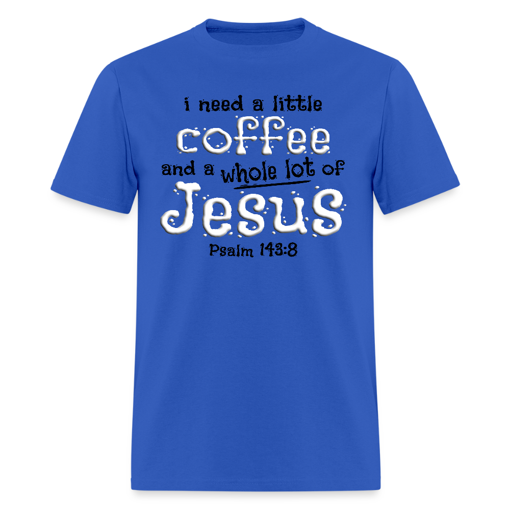 Coffee & Jesus - royal blue