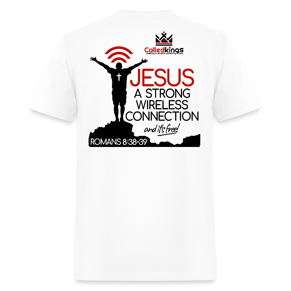 Jesus Strong Wireless Connection - white