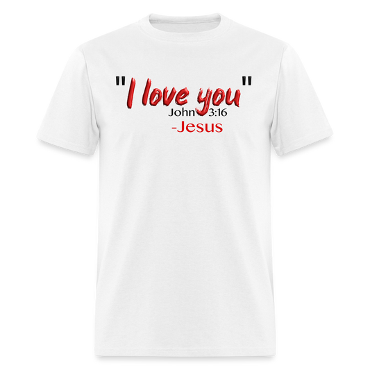 I Love You - white