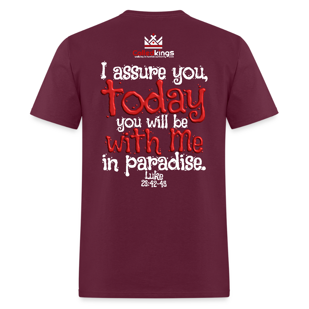 Jesus Remember me - burgundy