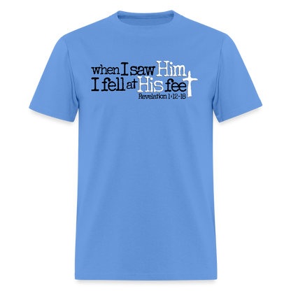 I Fell at His Feet - carolina blue