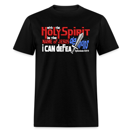 Holy Spirit Defeat Demons - black