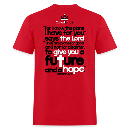 He Knows Expect Victory - red