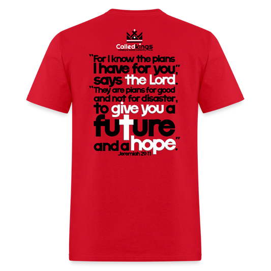 He Knows Expect Victory - red