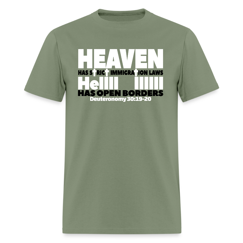 Heaven Has Strict Immigration Laws - military green
