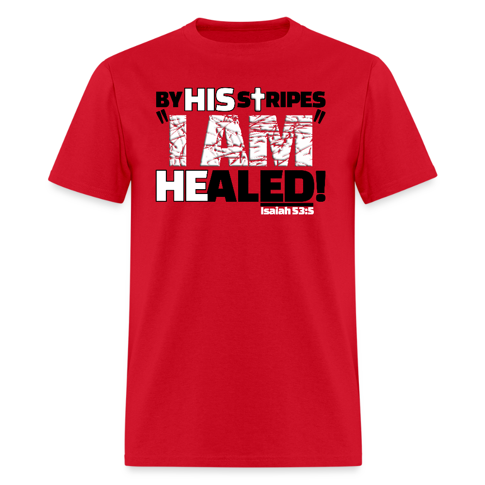 By His Stripes I Am Healed - red