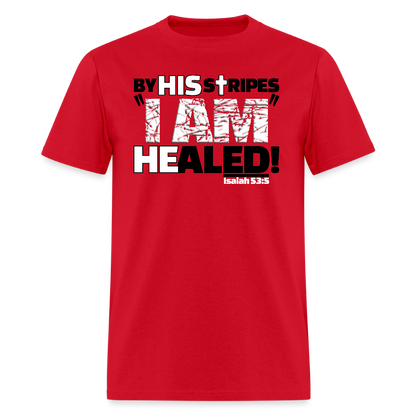 By His Stripes I Am Healed - red