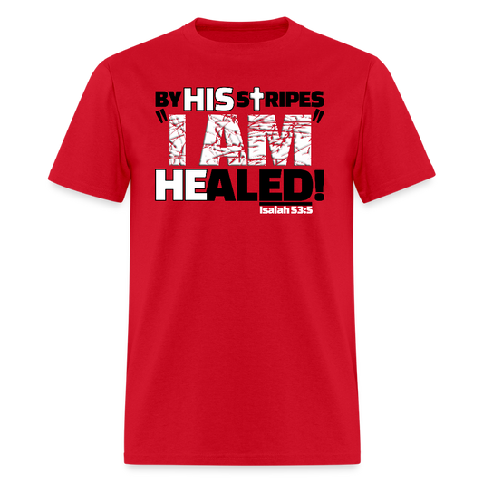 By His Stripes I Am Healed - red
