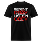 Repent Pray Listen Obey w/Scripture - black