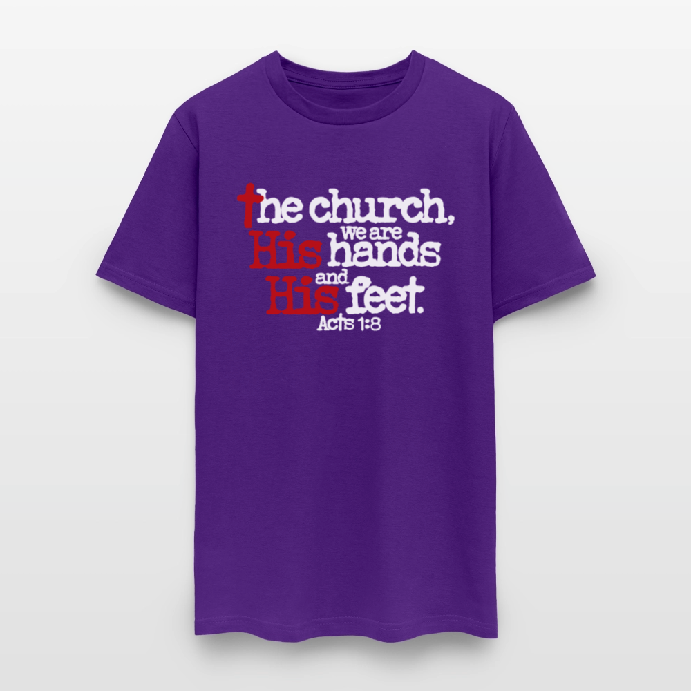 Church His Hands His Feet - purple