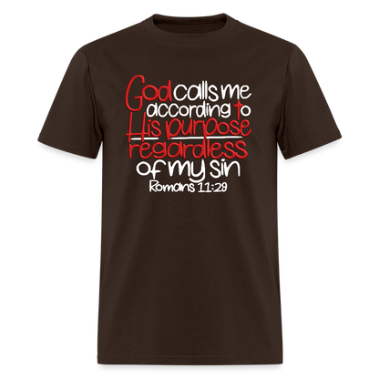 God Calls Me Regardless of My Sin - brown