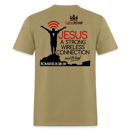 Jesus Strong Wireless Connection - khaki