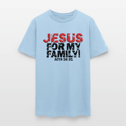 Jesus for My Family - powder blue