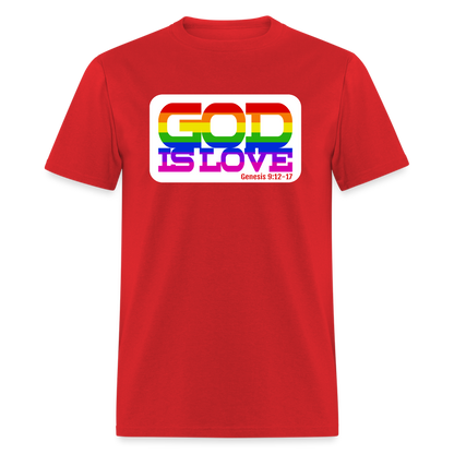 GOD is Love - red
