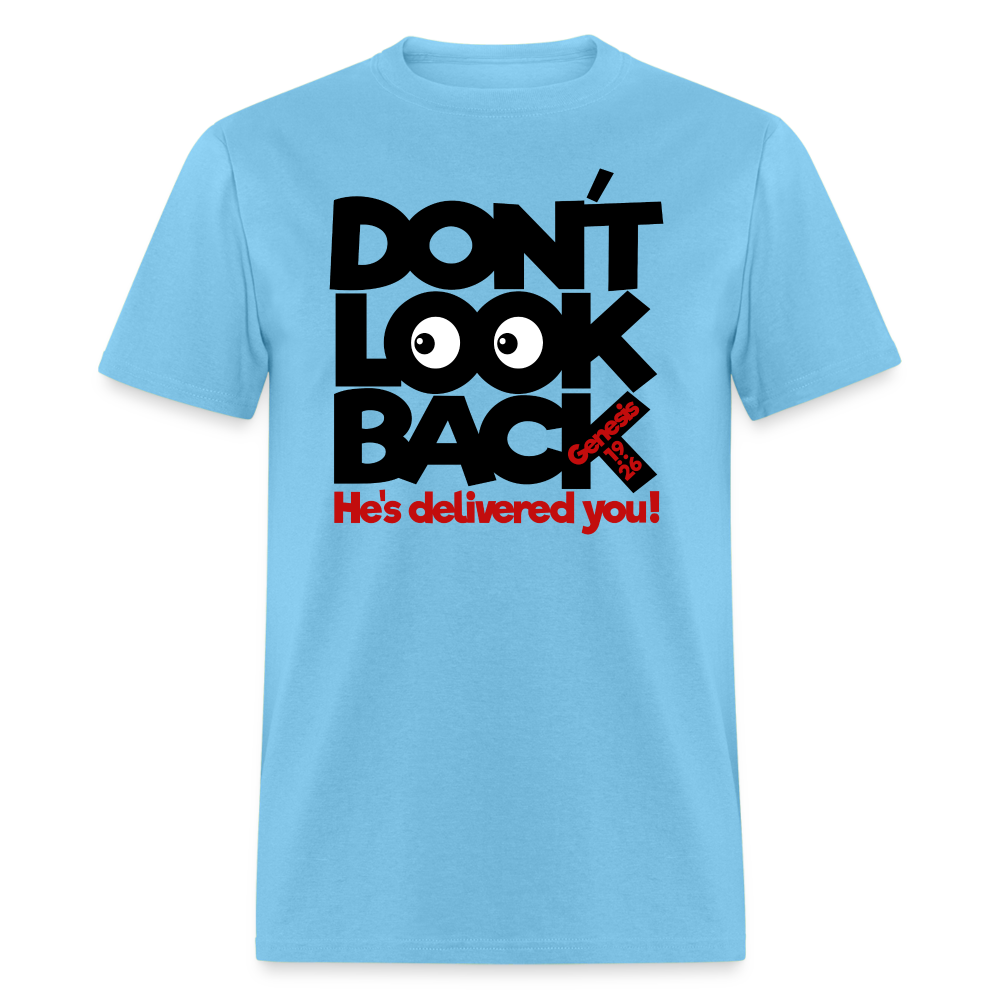 Don't Look Back - aquatic blue
