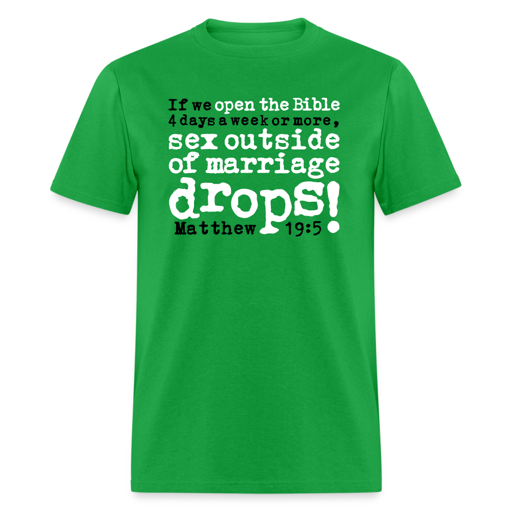 Open Bible Sex Outside of Marriage Drops - bright green