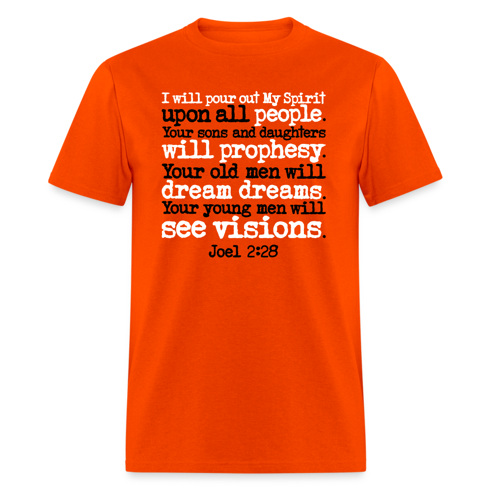I Will Pour Out My Spirit - orange