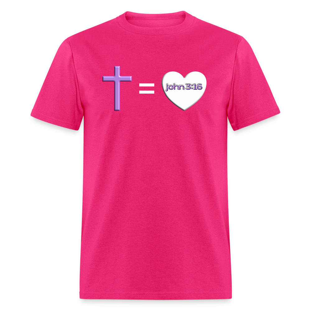 Cross = Love - fuchsia