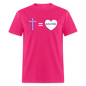 Cross = Love - fuchsia