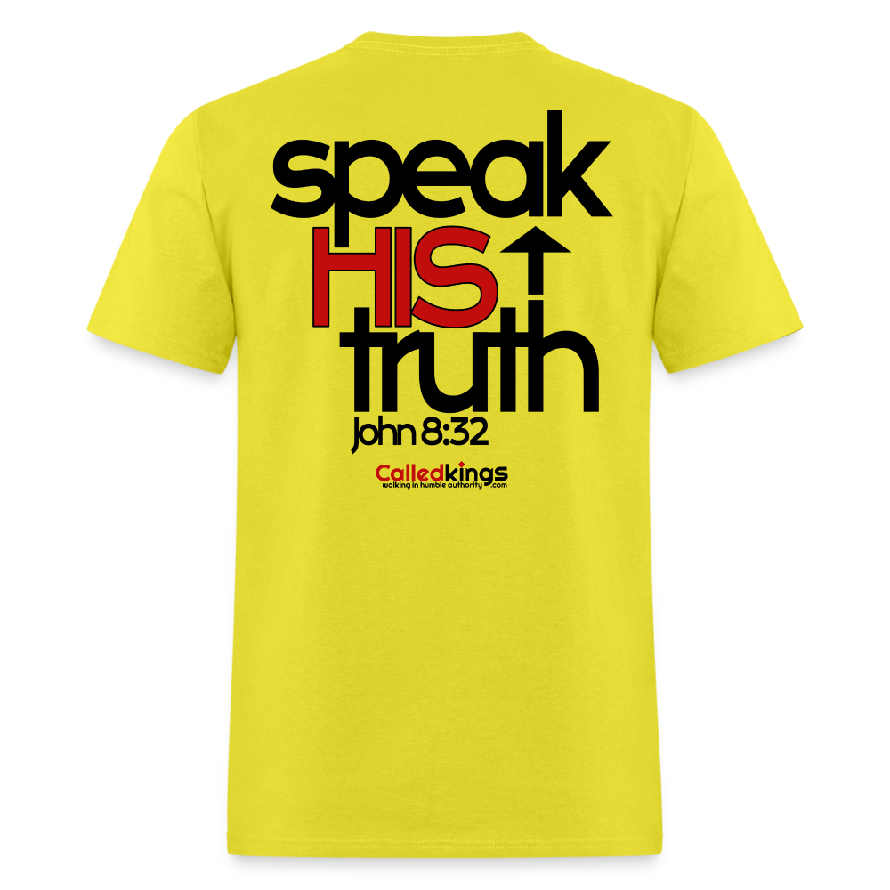 WTBSF? Speak His Truth - yellow
