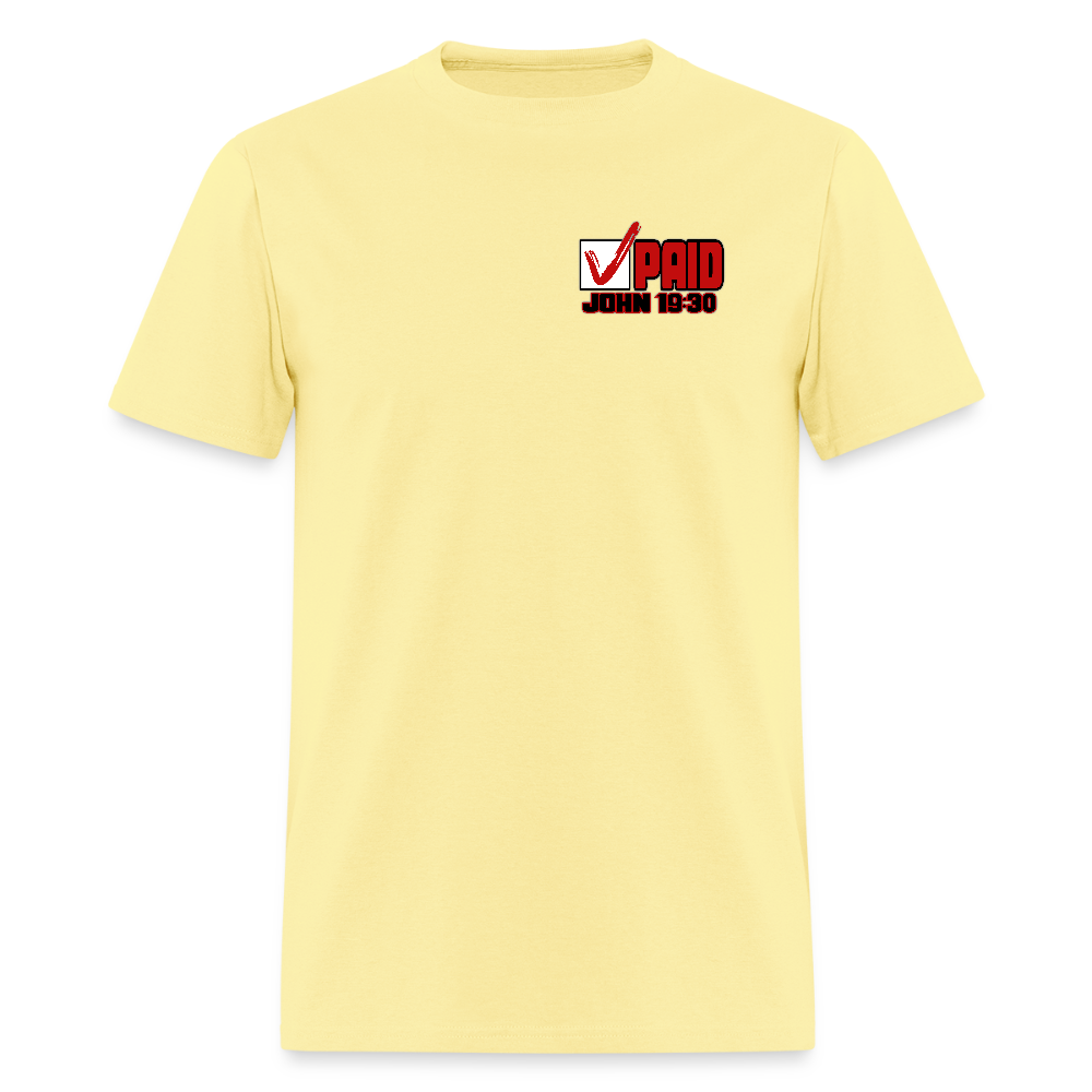 Debt Paid in Full - cornsilk