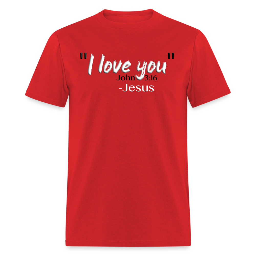 I Love You - red