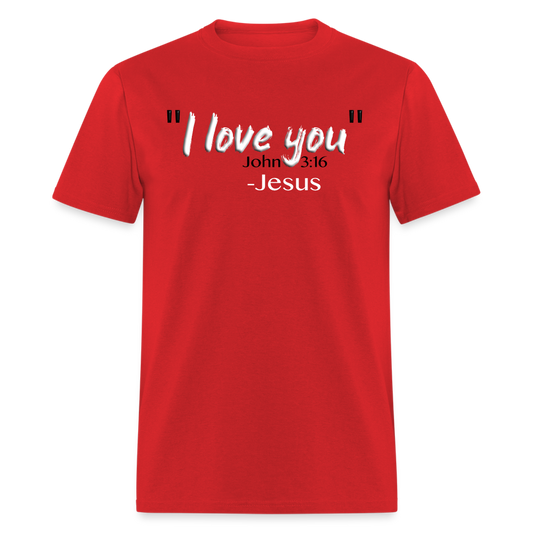 I Love You - red