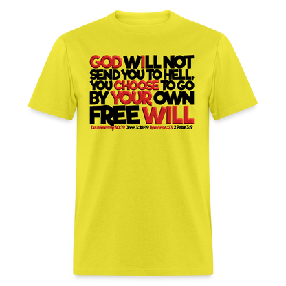 God Will Not Send You To Hell - yellow