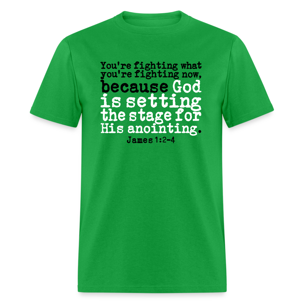 God is Setting the Stage - bright green