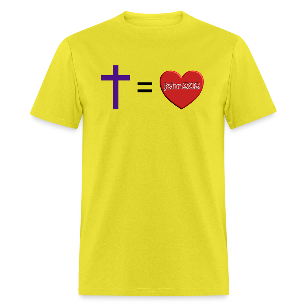 Cross = Love - yellow