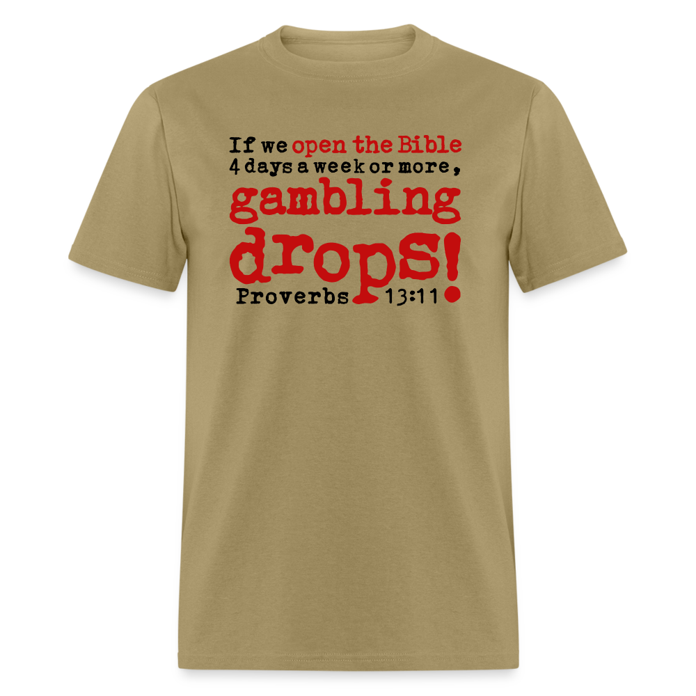 Open Bible Gambling Drops - khaki