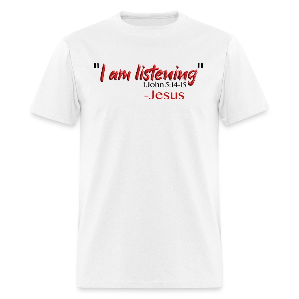 I Am Listening - white