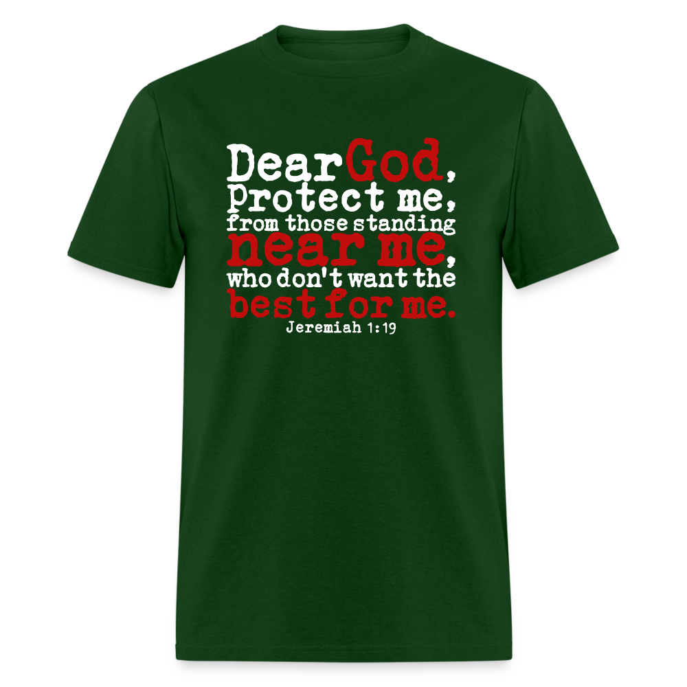 Dear God Protect Me - forest green