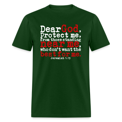 Dear God Protect Me - forest green