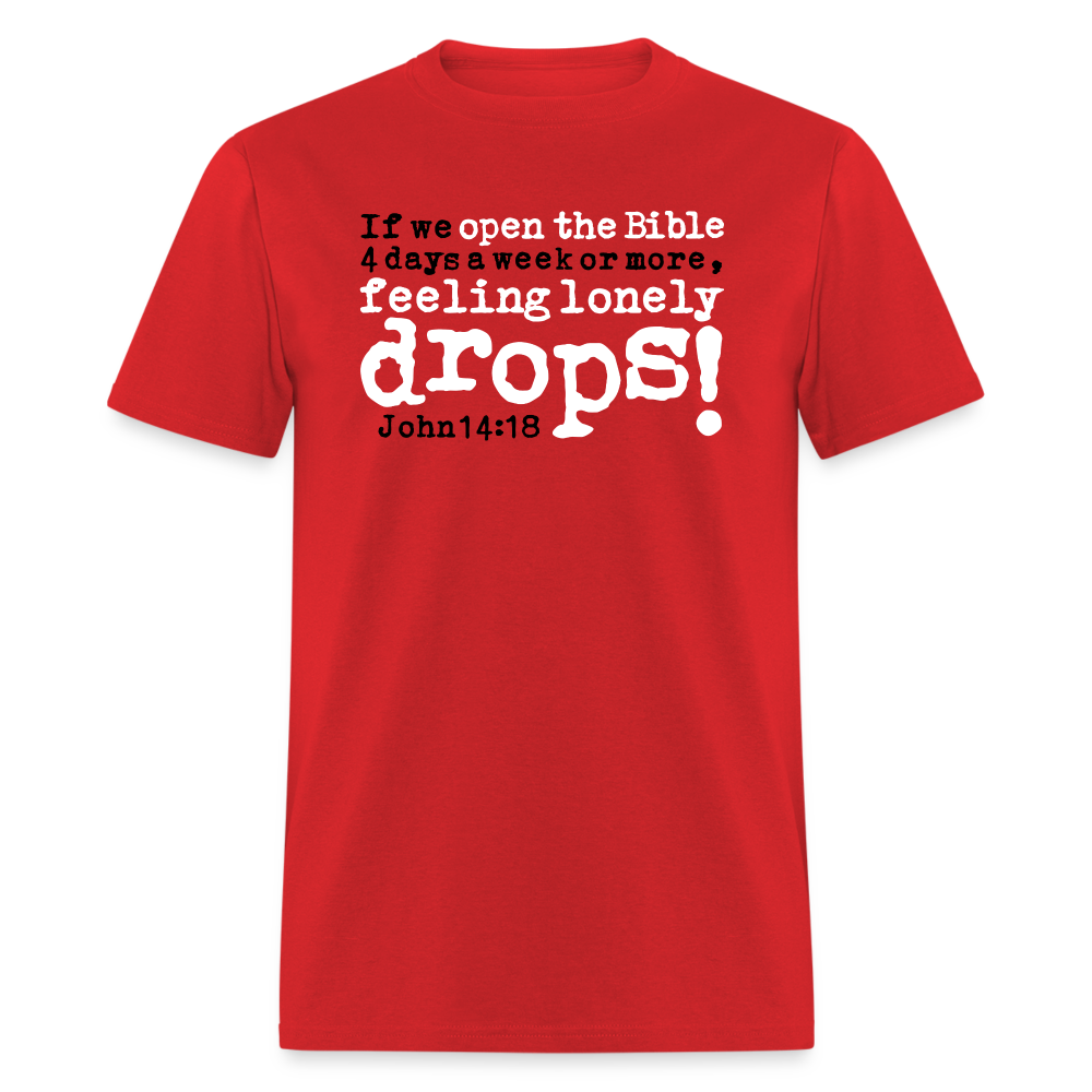 Open Bible Lonely Drops - red
