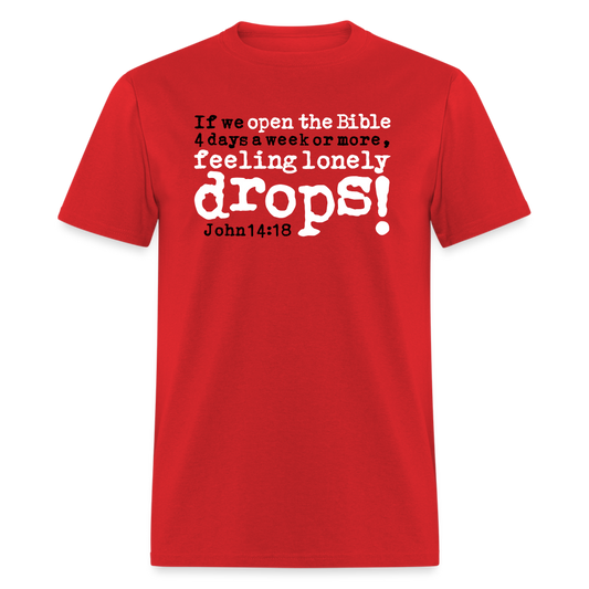 Open Bible Lonely Drops - red