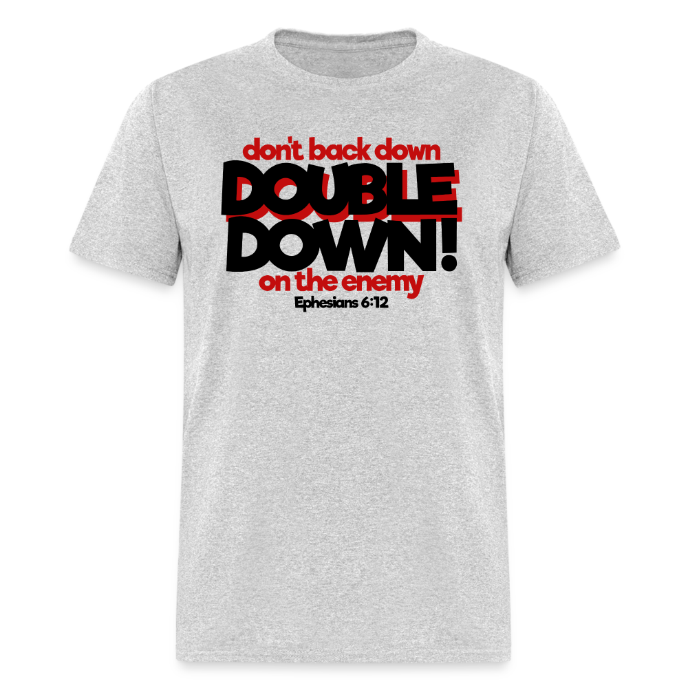 Double Down - heather gray