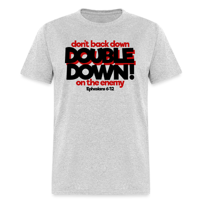 Double Down - heather gray