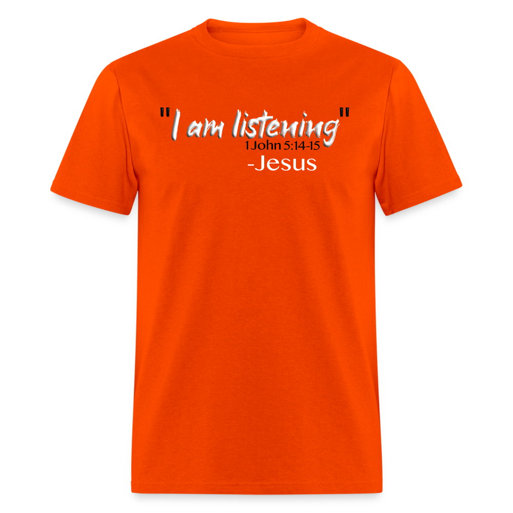 I Am Listening - orange