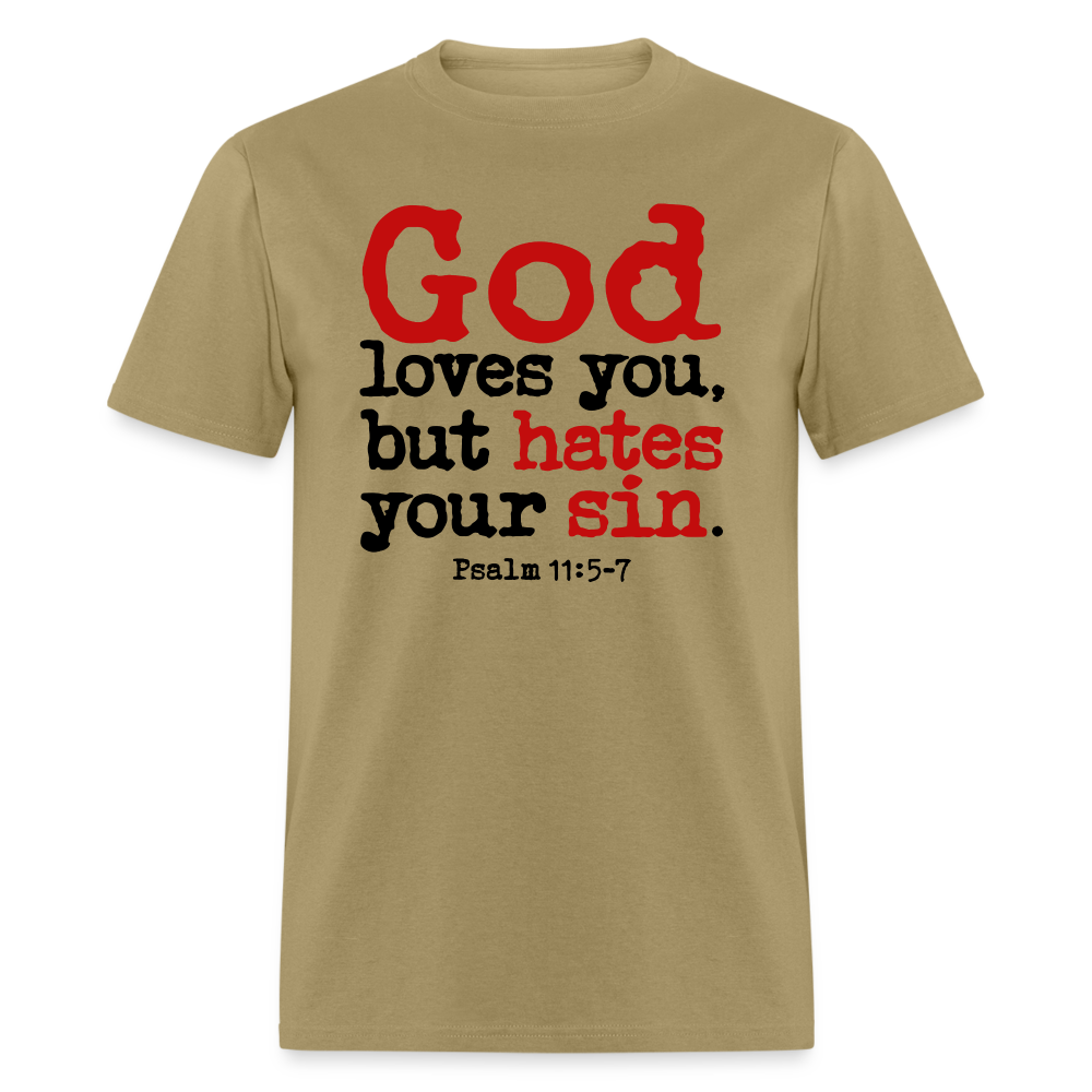God Hates Sin - khaki