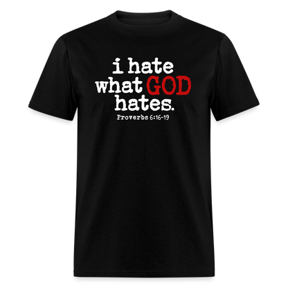 I Hate What God Hates - black