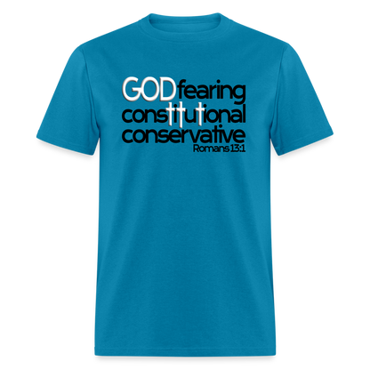 God Fearing Constitutional Conservative - turquoise