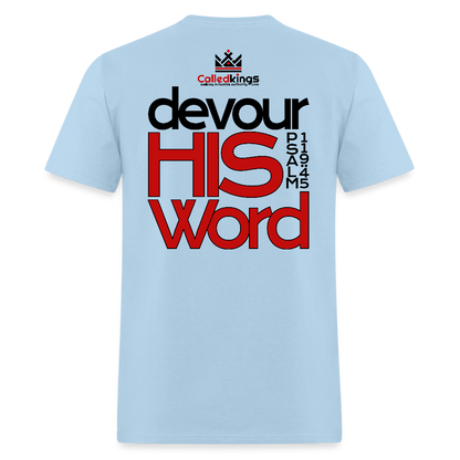 WTBSF? Devour His Word - powder blue