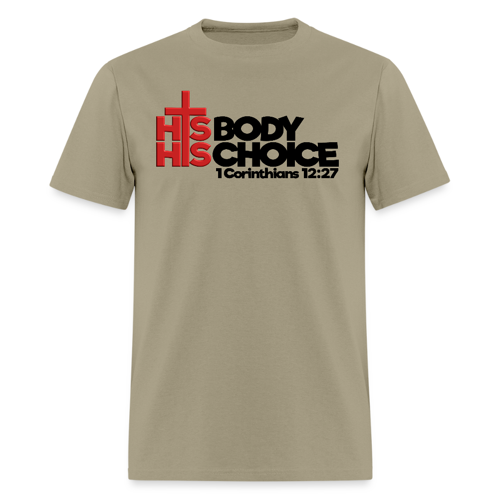 His Body His Choice - khaki