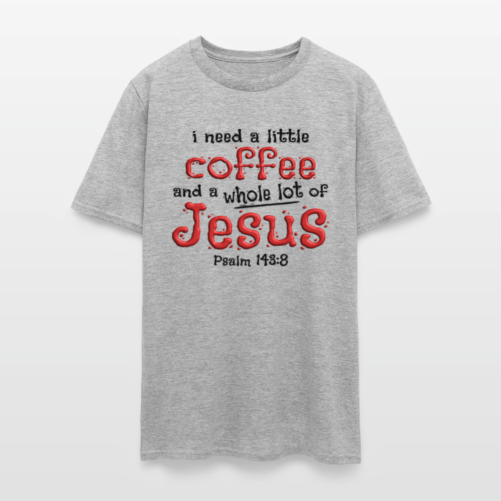 Coffee & Jesus - heather gray