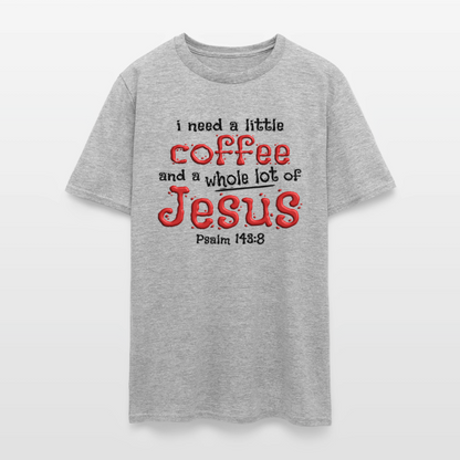 Coffee & Jesus - heather gray