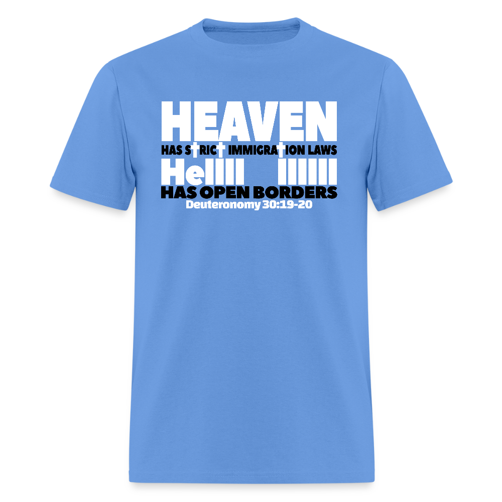 Heaven Has Strict Immigration Laws - carolina blue